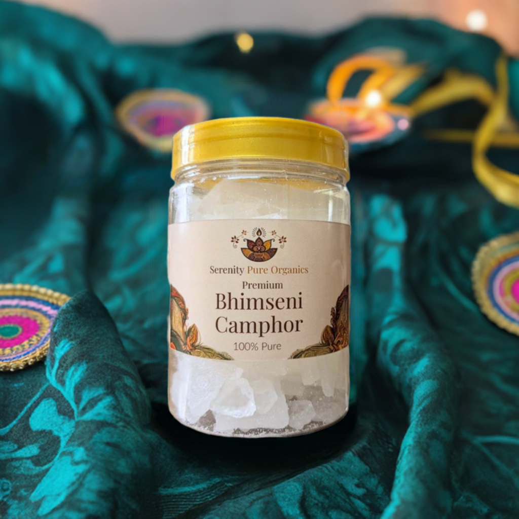 Premium Bhimseni Camphor (250gm) – 100% Organic Camphor for Pooja and Aromatherapy